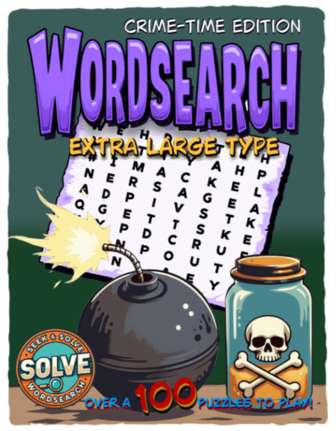 Crimetime Mystery Word Search Puzzle Book for Adults